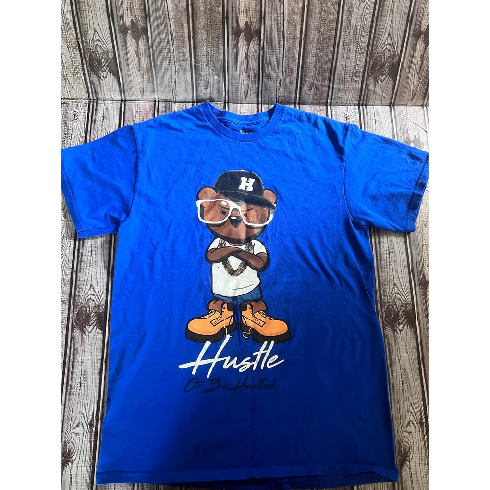 3/$25**The Young & Wild "Hustle or be Hustled" T-shirt  kid's size M